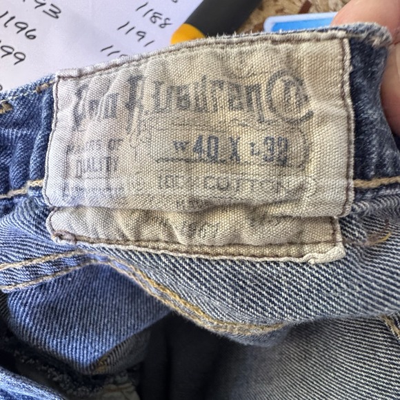 Vintage Polo Ralph Lauren Mens Relaxed Fit Jeans 40x32 Blue Denim - Picture 5 of 9